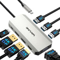 WAVLINK Estación de acoplamiento para portátil, monitores cuádruples