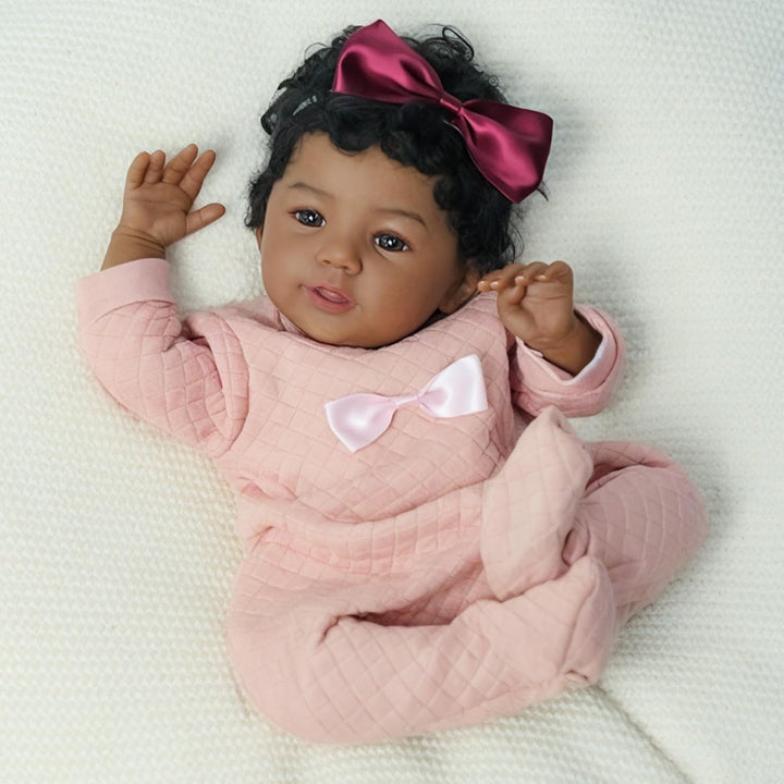KSBD - Muñeca Reborn realista de bebé niña negra \u2013 Muñeca reci...