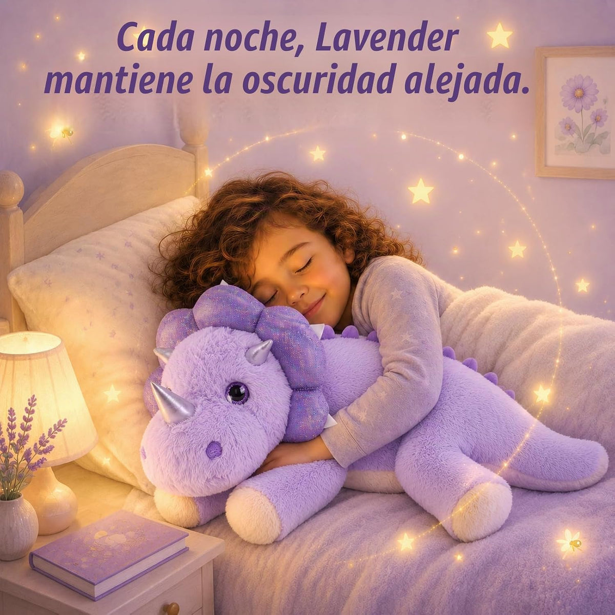 gnomantic Animales de peluche con peso de dinosaurio, almohada de felpa