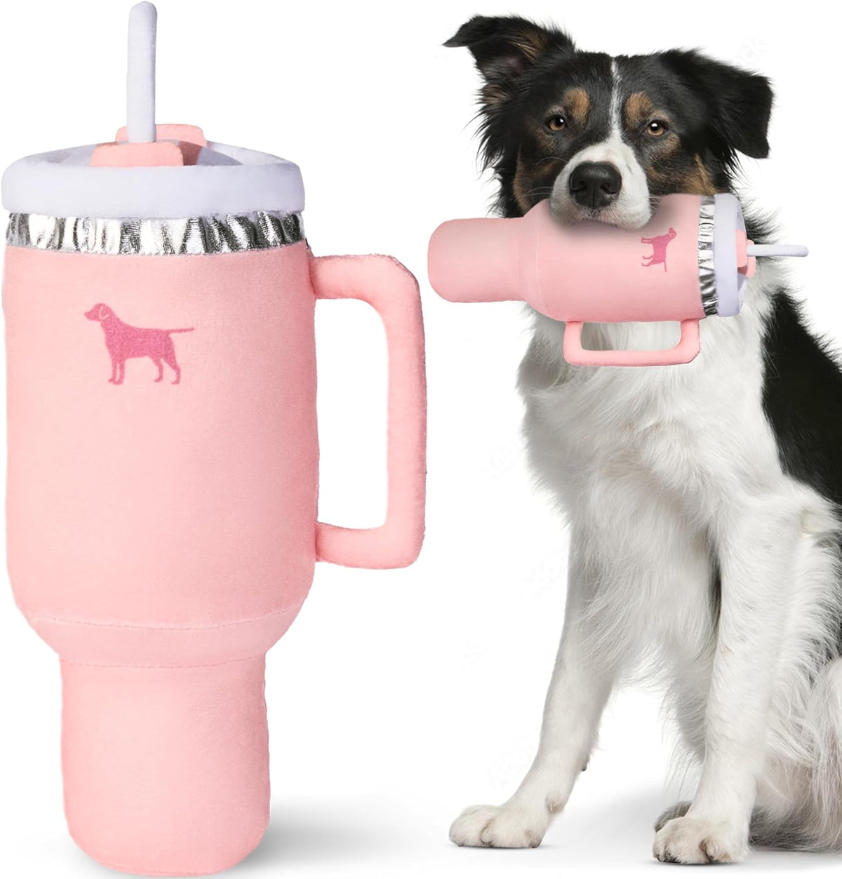 PUPROAR Vaso y caja de regalo de cumpleaños, paquete de juguetes para perros, juguetes ideales para cumpleaños, chirriante y felpa