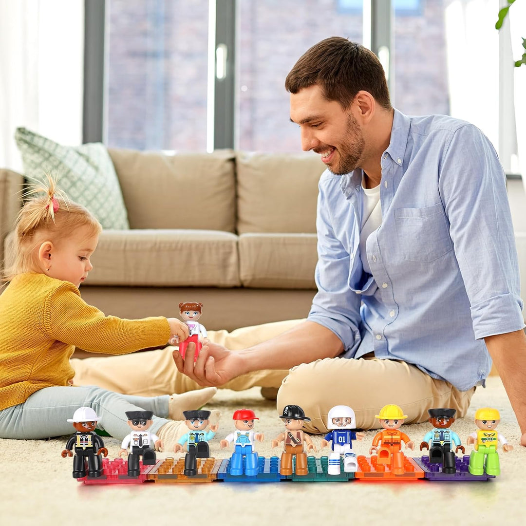 Mruikeny Figuras magnéticas grandes, juego de figuras comunitarias...