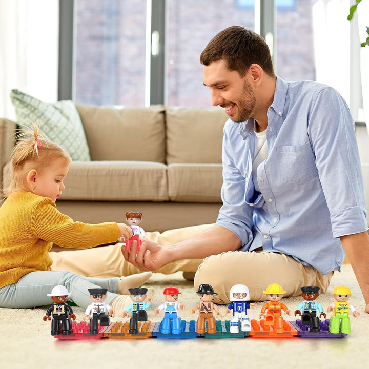 Mruikeny Figuras magnéticas grandes, juego de figuras comunitarias...