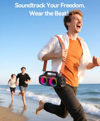 BassBloom Roar 1 Altavoz Bluetooth para exteriores, IPX6 impermeable, 60W