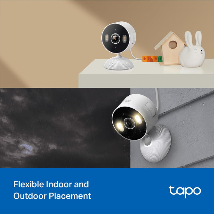Cámara de seguridad Tapo 2K 3MP para interiores\/exteriores - Detec...