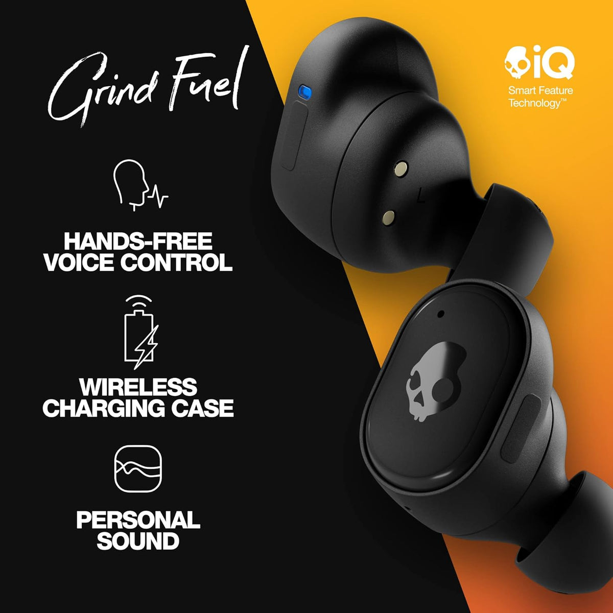 Skullcandy Grind Fuel - Auriculares intrauditivos inalámbricos con Bluetooth