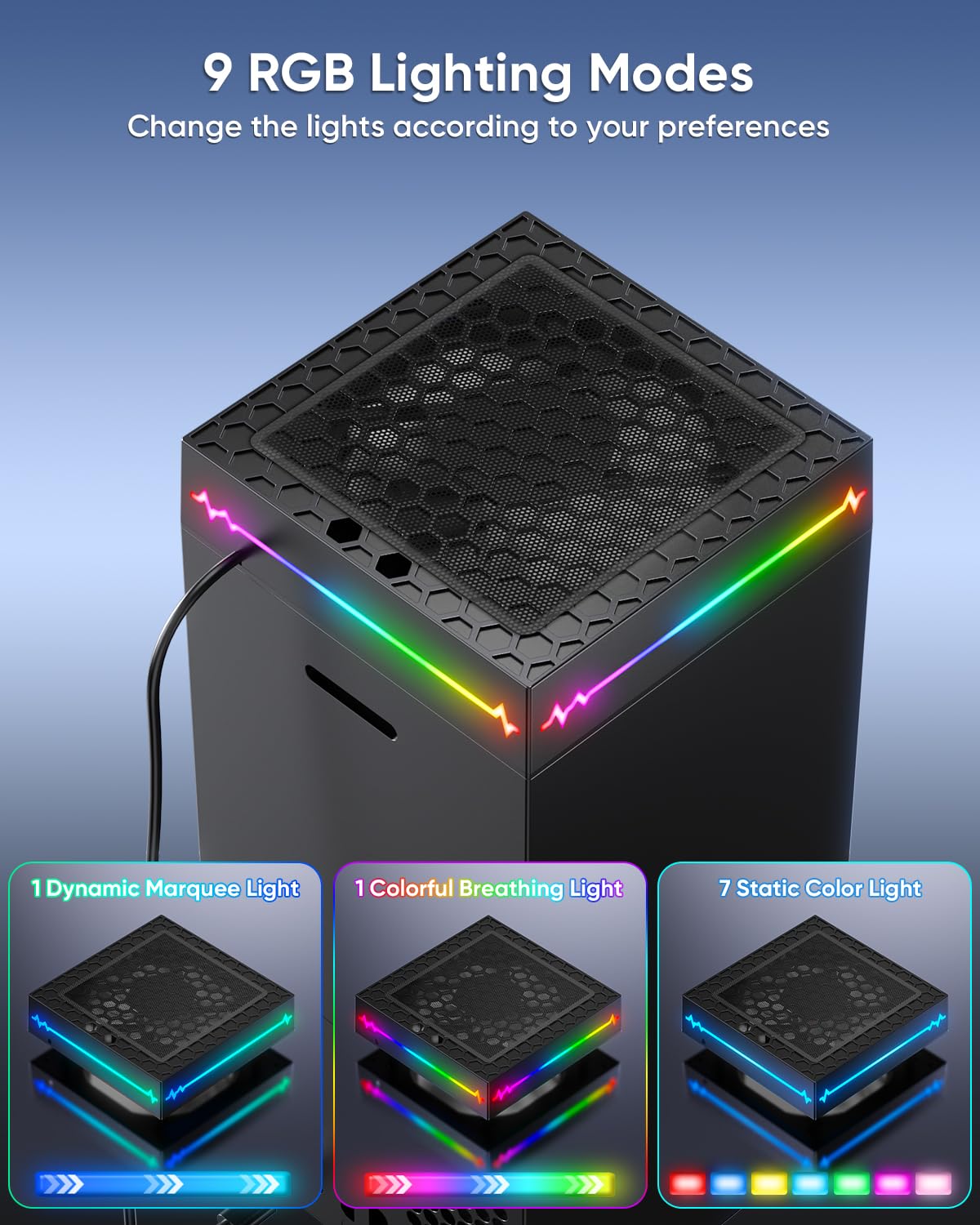 [Pantalla LED] Ventilador de enfriamiento automático para Xbox Series X con