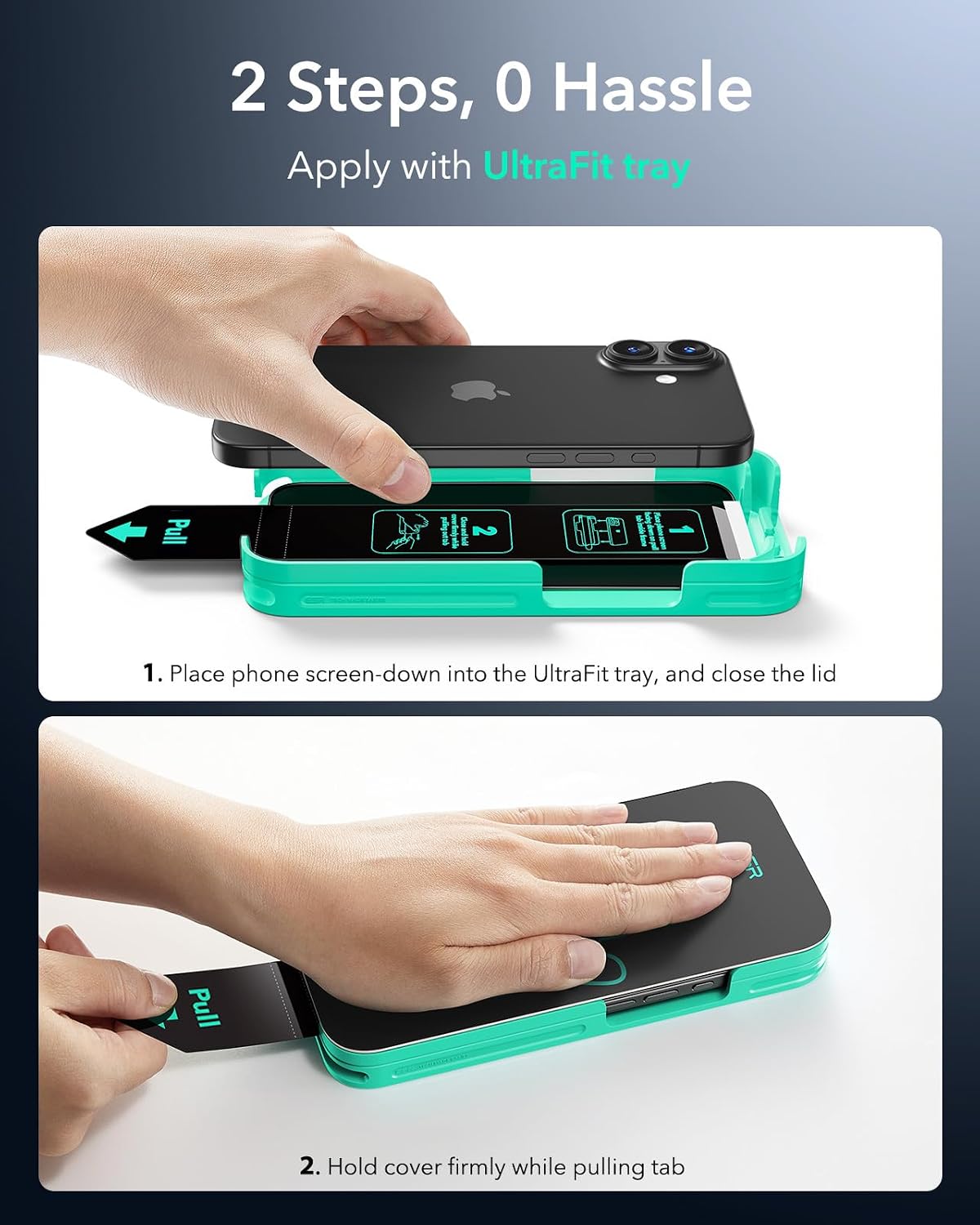 ESR Paquete de 3 Protectores de Pantalla de Privacidad para iPhone 16/15, Armorite