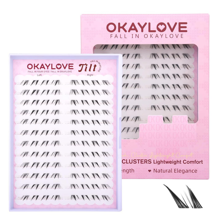 OKAYLOVE Extensiones de pestañas inferiores de 0.315 a 0.315 pulgad...