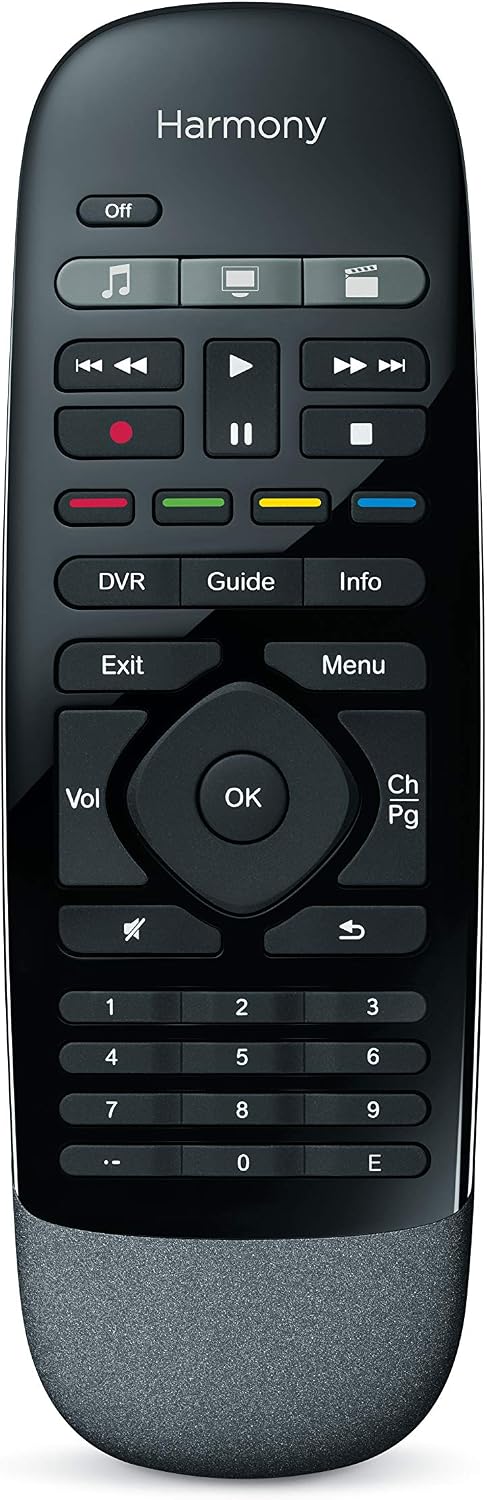 Logitech Harmony, control inteligente con teléfono inteligente Nuevo Negro