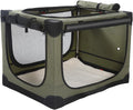 Jaula para perros de hasta 30 libras, plegable, suave, de 24 x 17 x 17 pulgadas, para perros de hasta 30 libras, perrera portátil de viaje para mascotas con 4 puertas con cremallera