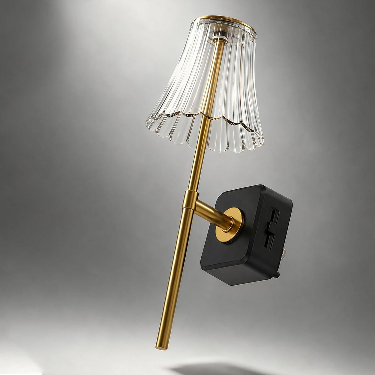 Lámpara L LOHAS LED Luces nocturnas que se enchufan a la pared, decoración acrílica