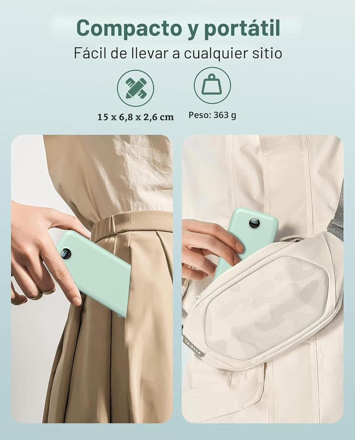Banco de energía portátil, cargador de teléfono PD20W de 10000 mAh...