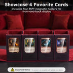 MTG Commander - Caja de almacenamiento de 4 tarjetas con asa