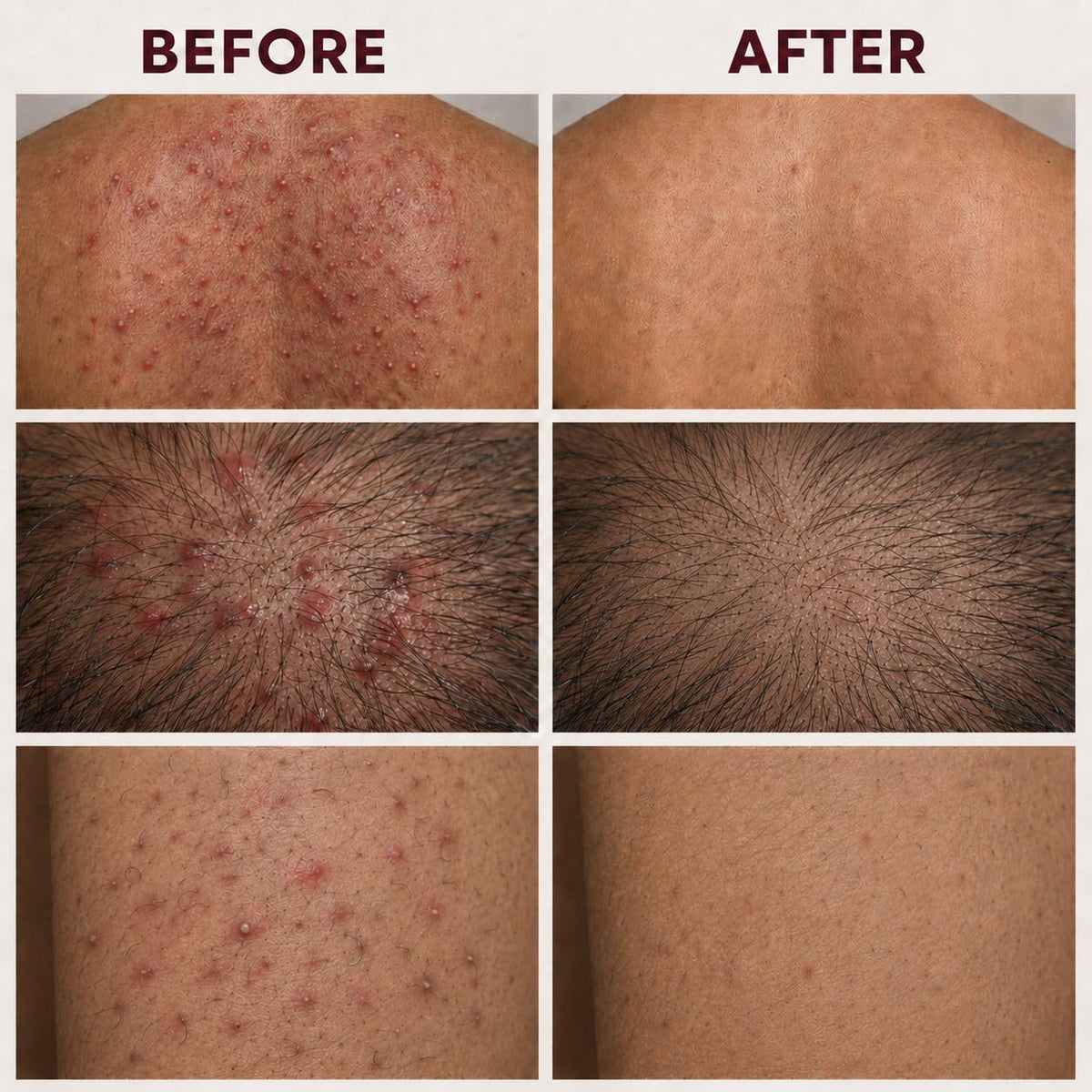 Crema de tratamiento de foliculitis con 5% de peróxido de benzoilo...
