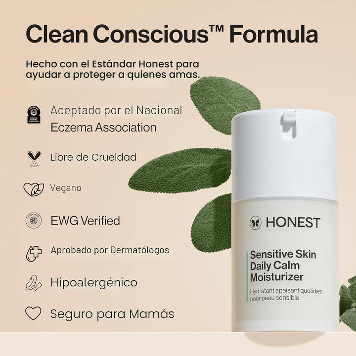 Honest Beauty Crema Hidratante Ligera Diaria para Piel Sensible | R...