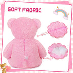 SNOWOLF Oso de Peluche Gigante Rosa de 47" Animales de Peluche...