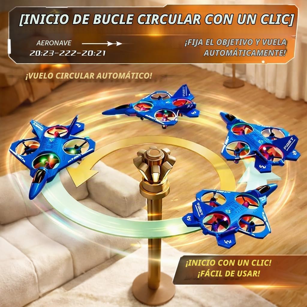 ANTSIR Avión RC ABS Fighter Jet Drone Juguete Volador para regalo de cumpleaños