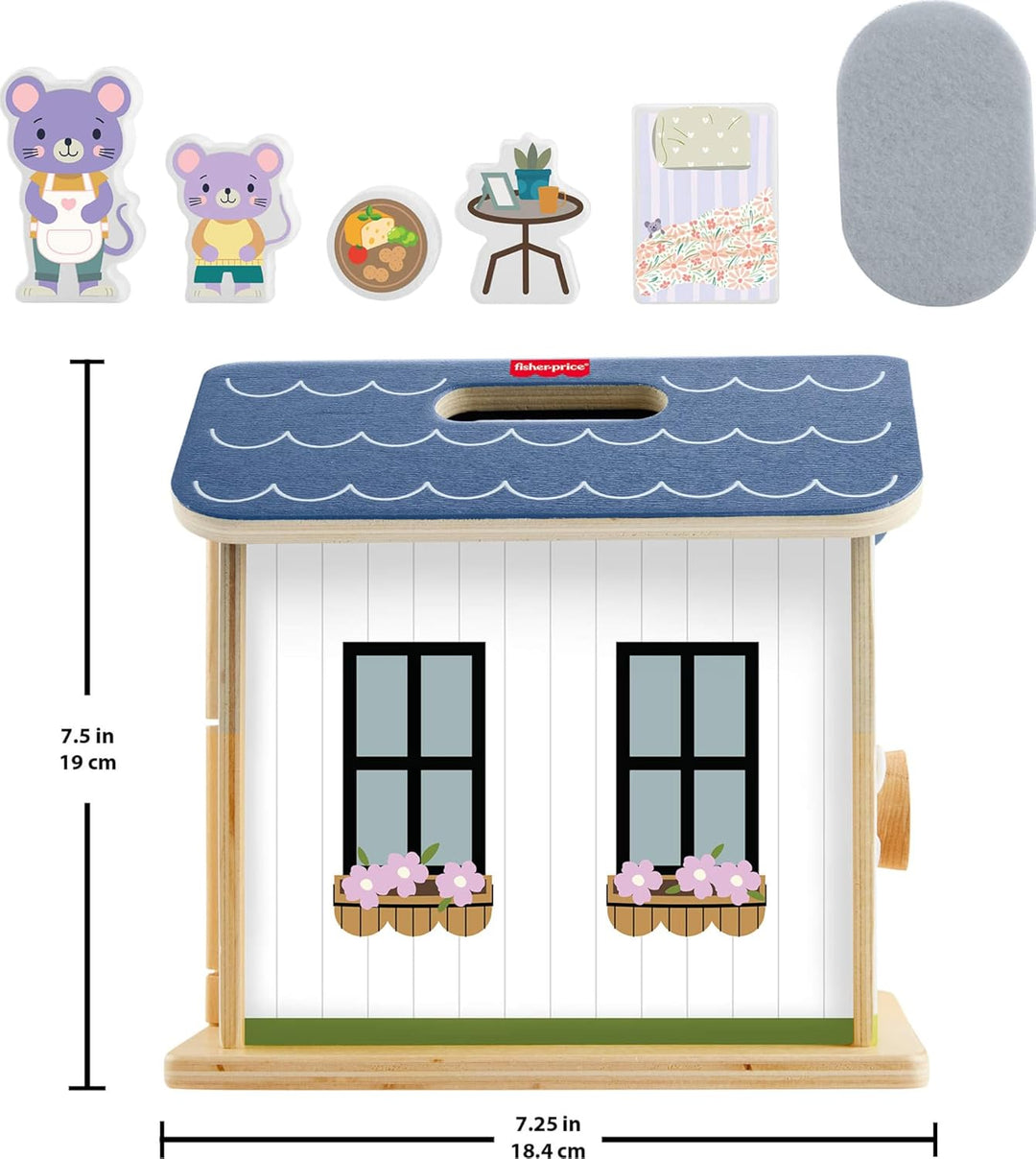 Fisher-Price Casa de muñecas de juguete de madera juego de