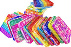 24 piezas de juguetes antiestrés de burbujas para recuerdos de fiesta, alivio del estrés y la presión, juguetes para niños, niños pequeños a granel para Navidad, San Valentín, regalos de cumpleaños y