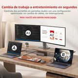 Conmutador KVM AV Access Dock 2 Monitores 2 Portátiles, Conmutador...