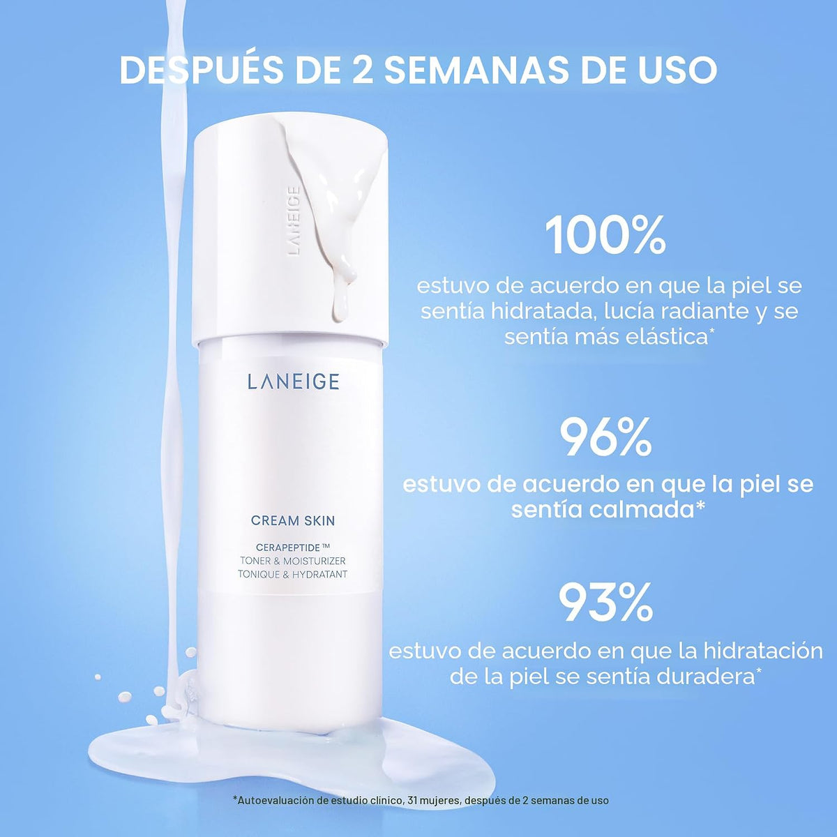 LANEIGE Tónico e hidratante para la piel en crema: Tóner lechoso co...