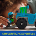 PAW Patrol, Vehículo de Rescate de Dinosaurios de Rex - Camión de Juguete con Figura de Acción Coleccionable, Juguetes para Niños y Niñas de 3 años en Adelante, Desarrollados con el Medio Ambiente en