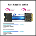 Dogfish SSD Pro da 2 TB para MacBook Upgrade NVMe PCIe Gen3x4 M.2, unidad interna a estado sólido para MacBook Air A1466 (2013-2017)/MacBook Pro A1398 (Retina, 2013-2015)/iMac A1419 (2013-2019)