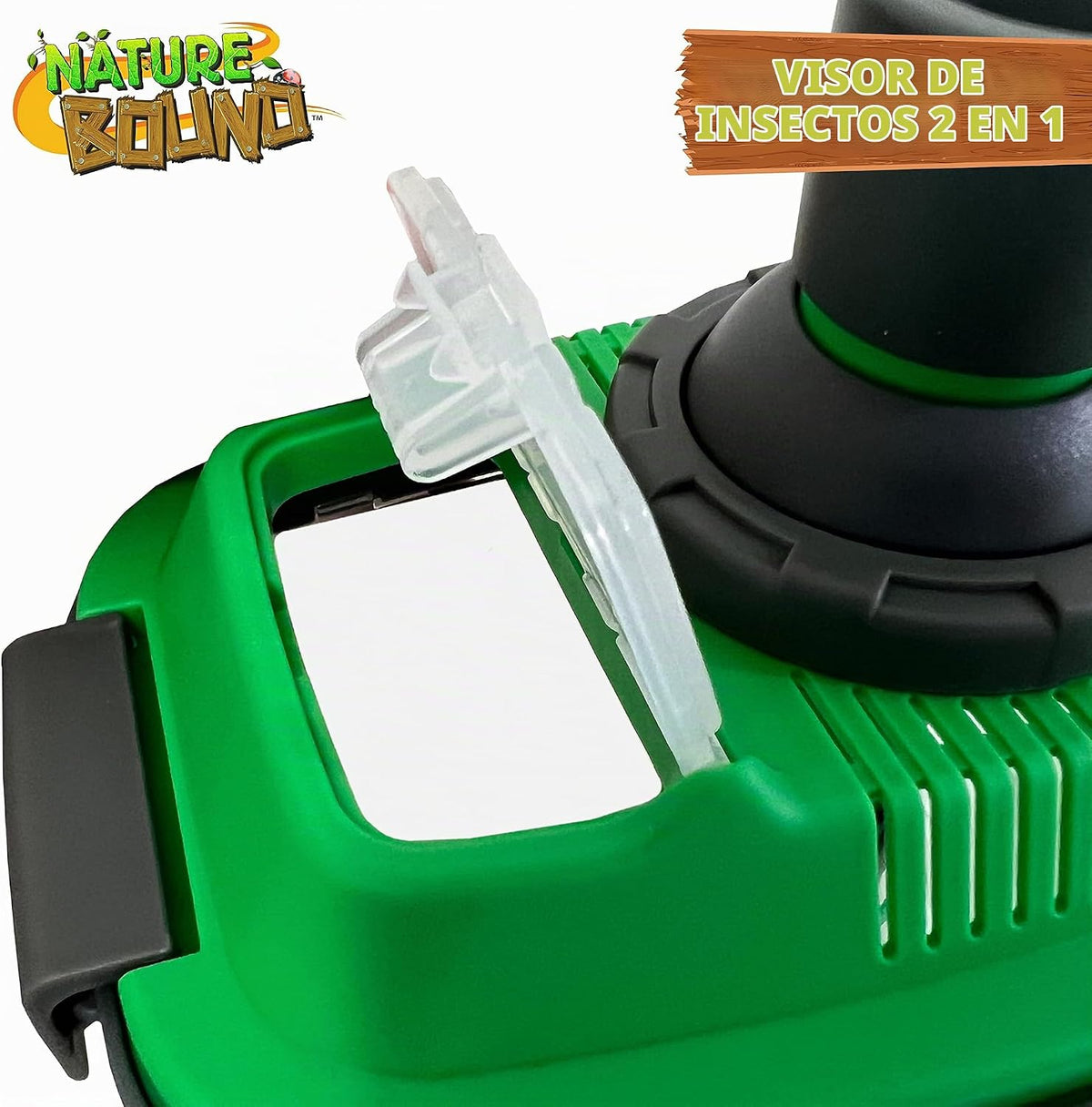 Nature Bound Kit 2 en 1 de Hábitat con Microscopio para Insectos y Otras Criaturas, Incluye Tapa y Microscopio Portátil Desmontable