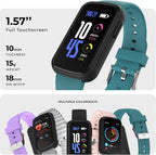 iTouch Active 5 - Reloj de seguimiento de actividad física para mujeres y hombres, monitor de frecuencia cardíaca, monitor de sueño, contador de pasos, más de 100 modos deportivos, batería de 7 días