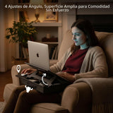 Vigo Wood Soporte para laptop con cojín e inclinación ajustable, es...