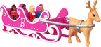 Calendario de Adviento Coleccionista Barbie Mini Land con Muñecas de 3.8 cm y 24 Días de Sorpresas, Áreas de Juego del Pueblo Invernal para Diversión Narrativa