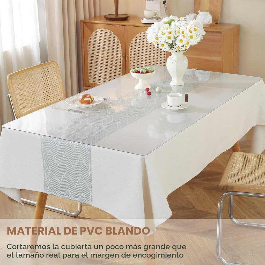 LovePads - Mantel transparente para mesa, alfombrilla de mesa, protector de mesa