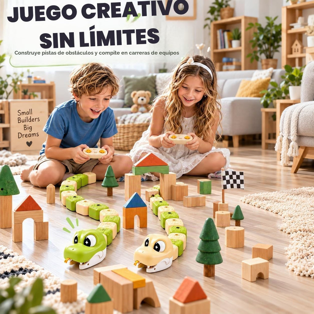 Juego de serpiente magnética para 2 jugadores para niños, juguete de juego