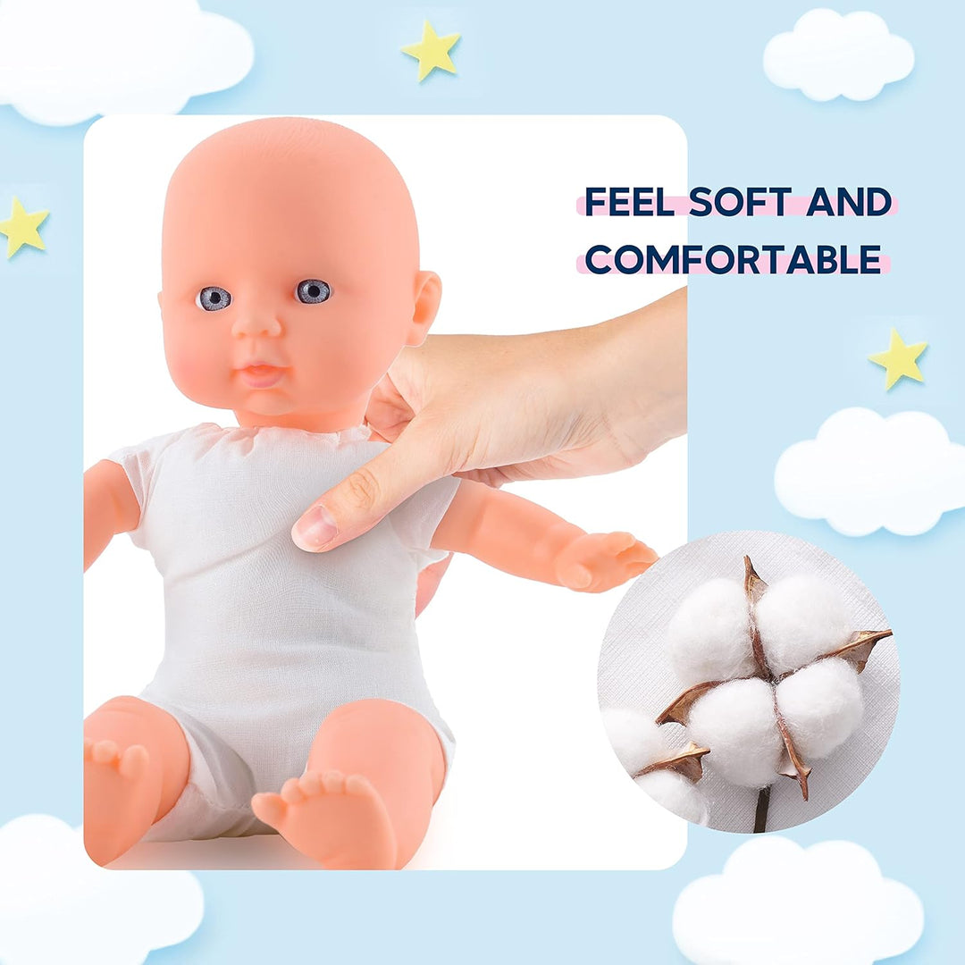 Toy Choi's Muñecas de bebé gemelas de 12 pulgadas, cuerpo suave...