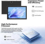 Android 15 Tablets 10 pulgadas, 2 en 1 Tablet con funda para teclad...