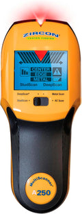 Zircon® MultiScanner™ A250 Buscador de pernos para detección de madera, metales y cables vivos