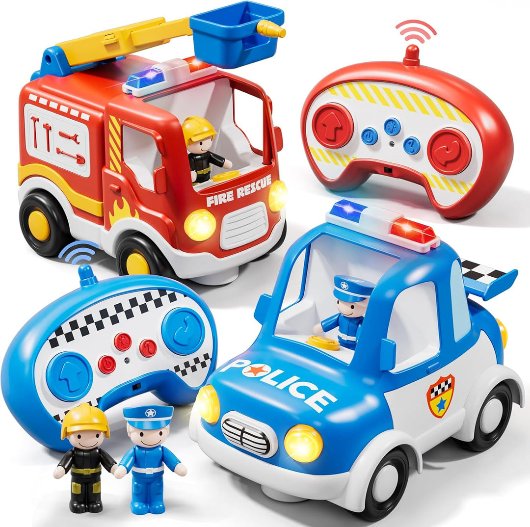 Lehoo Castle Auto a control remoto para niños pequeños, camiones de...