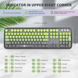 FOPETT Combo de teclado y mouse inalámbricos, 2.4G de tamaño comple...