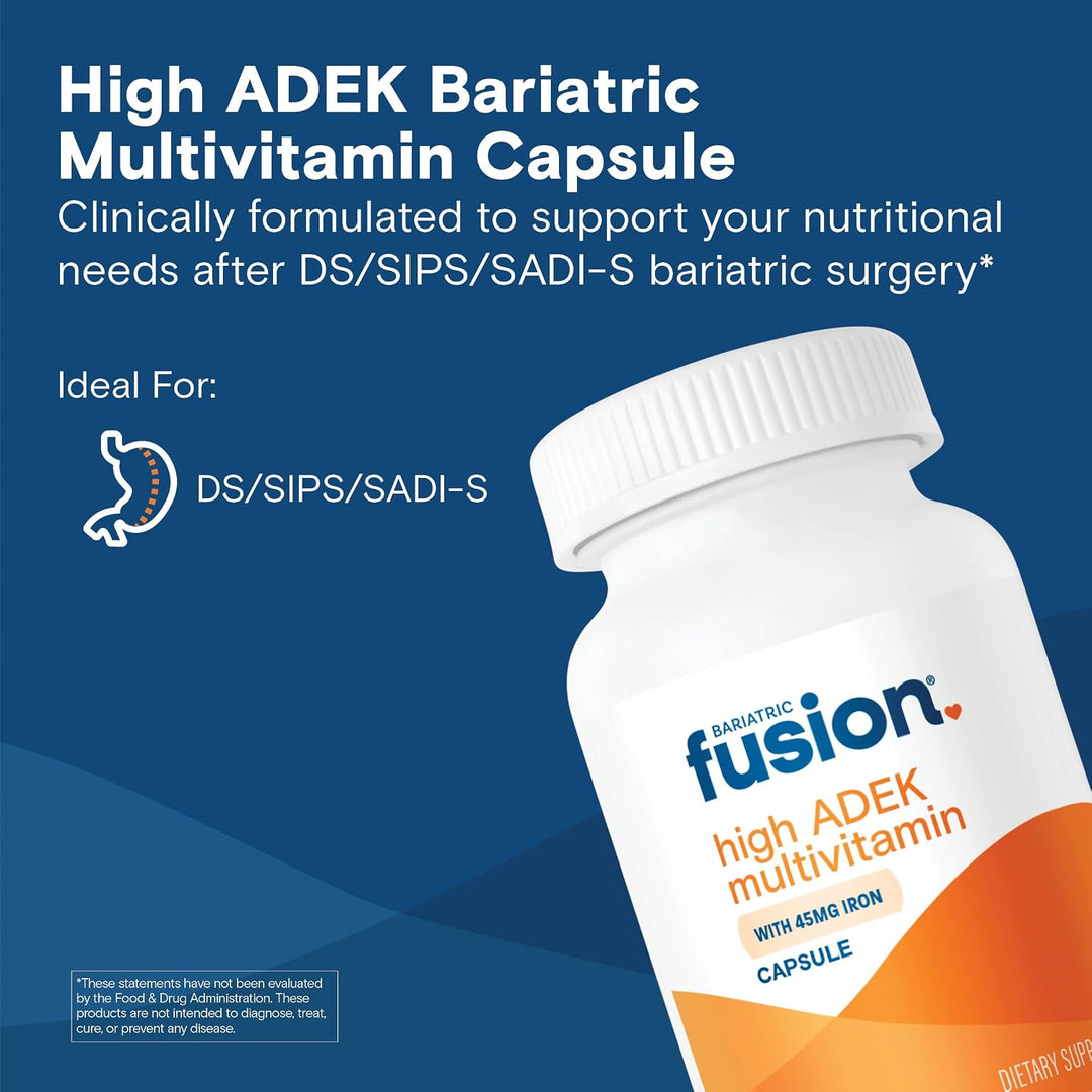 Bariatric Fusion Multivitamínico de alta ADEK con hierro | Multivit...