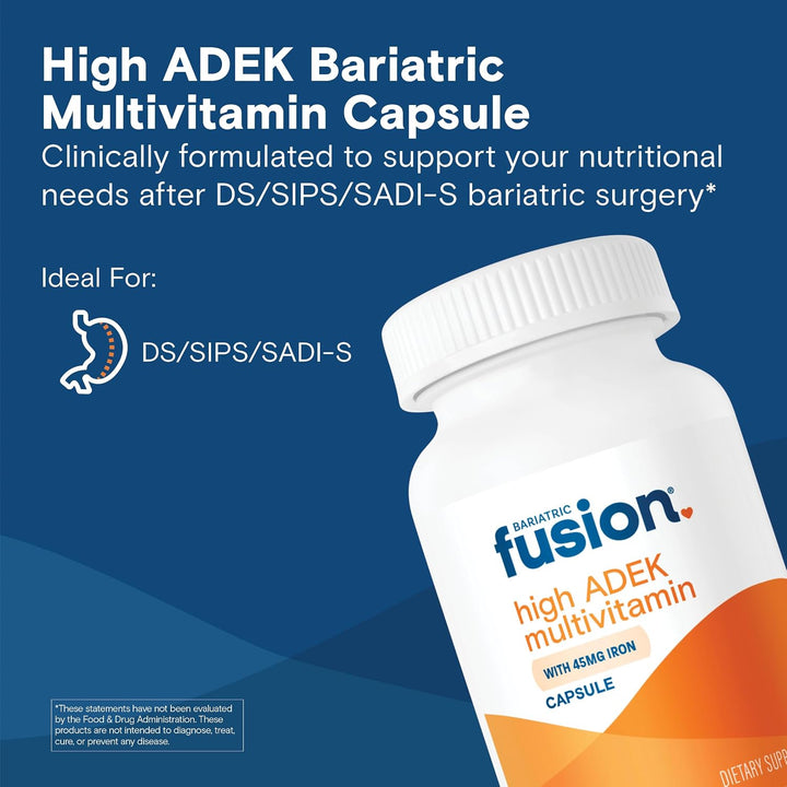 Bariatric Fusion Multivitamínico de alta ADEK con hierro | Multivit...