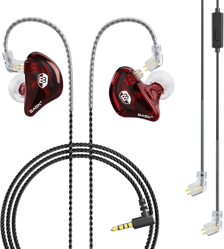 BASN Bsinger - Auriculares profesionales de monitoreo in-ear, contr...