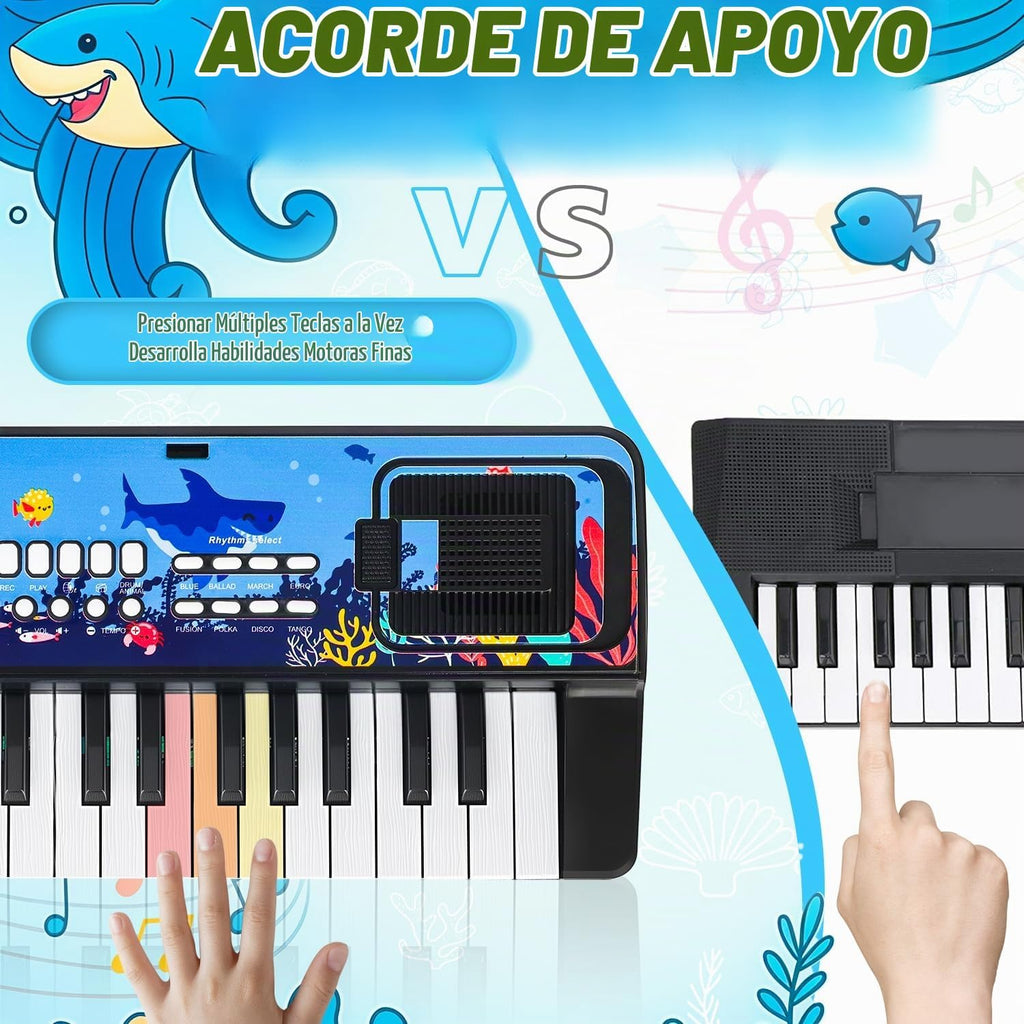 37 Teclas Actualizadas Teclado De Piano Para Niños Con Soporte De Música De