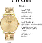Reloj para hombre Coach Elliot | Elegancia contemporánea con detalles de la firma | Reloj de moda para uso diario