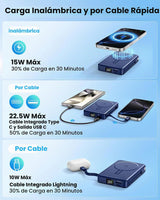 Chowchamps Cargador portátil magnético de 10000 mAh, banco de energ...