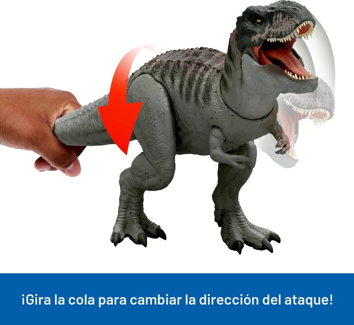 Mattel JCH02 Jurassic World Rebirth Power Devour Tyrannosaurus Rex Figura de dinosaurio
