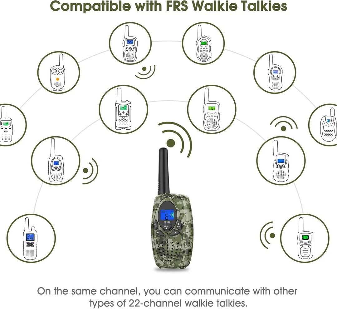 Accesorios de camping para radios de 2 vías, Topsung M880 FRS Walki...