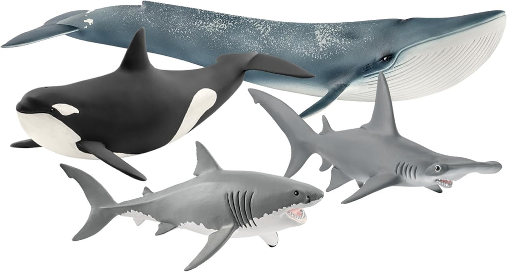 Schleich Wild Life - Juego de 4 animales oceánicos para niños a partir de 3