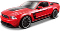 Maisto Línea de montaje a escala 1:24 2012 Ford Mustang Boss 302 Kit de modelo fundido a presión (los colores pueden variar)