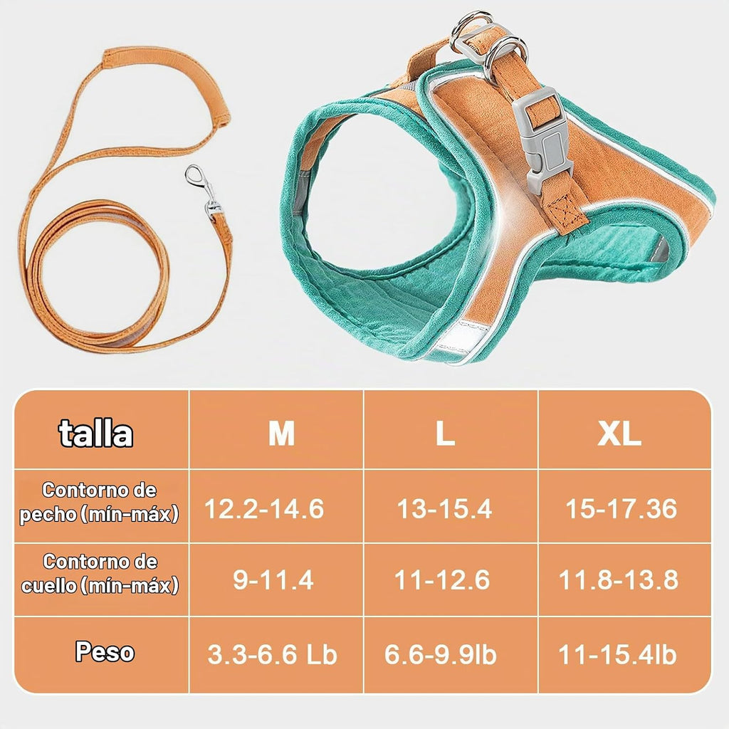 Arnés y correa para gato, a prueba de escape, suave correa ajustable para gato, transpirable, cómodo, fácil de usar, correa fácil de llevar, correa de paseo para gatos pequeños y medianos gatitos para