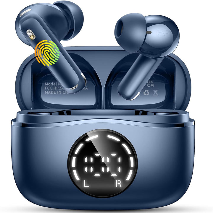 Auriculares Bluetooth 5.4, auriculares inalámbricos 2026 Bass-3.0 3...